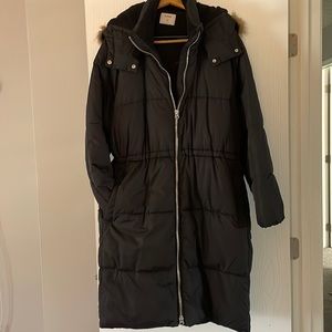 Old Navy Down Parka With Fur Hood